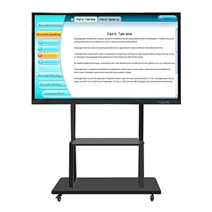 Lcd wireless smart electronic whiteboard portable interactive touch all in one pc