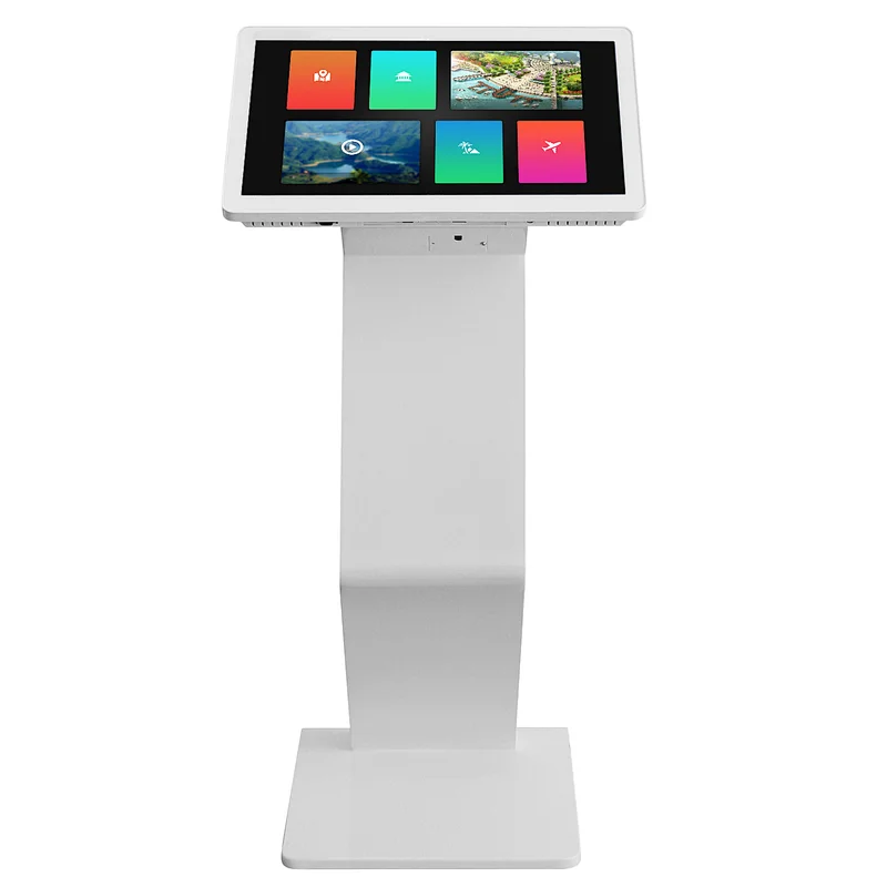 small size 19 inch self-service terminal machine floor standing touch screen information kiosk