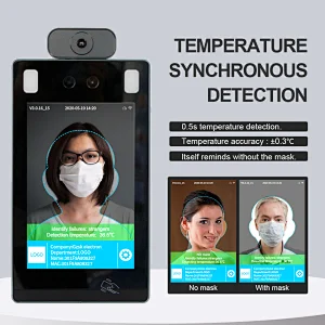 Time Attendance Recording Facial Recognition Thermal Imaging Scanner Camera Face Access Control System