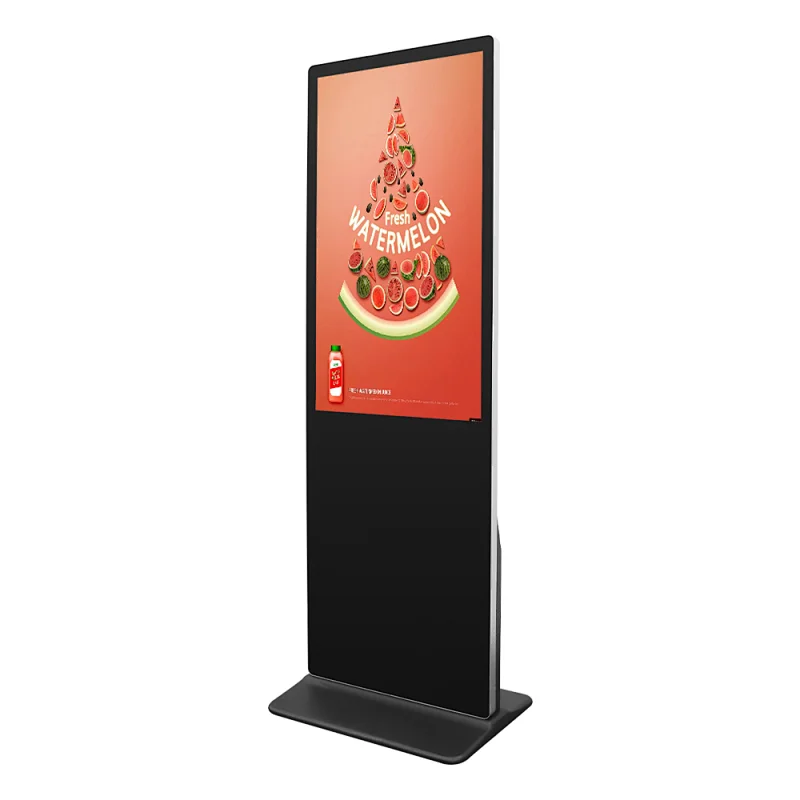 Indoor floor stand commercial lcd advertising display kiosk display screen