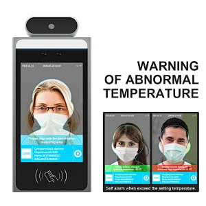 High performance Android Integrated wall hanging  access control face recognition door lock ai thermal camera