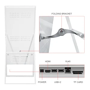 43 Inch High Resolution Light Portableled Advertising Digital Board Signage Display