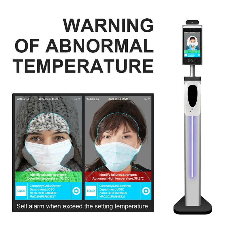 Multi-field thermal cloud data thermal imaging facial recognition temperature measurement device