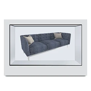 32 inch 3D touch art exhibition museum Transparent LCD screen display cabinet