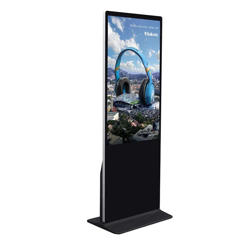 Infrared touch screen free stand lcd digital signage player advertising led display screen