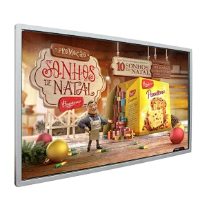 Indoor wall mounting Interactive LCD Advertising display