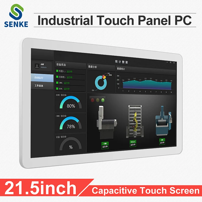 Guangdong Embedded Desktop 21.5 Inch Touch Screen Mini Industrial All in One PC Computer