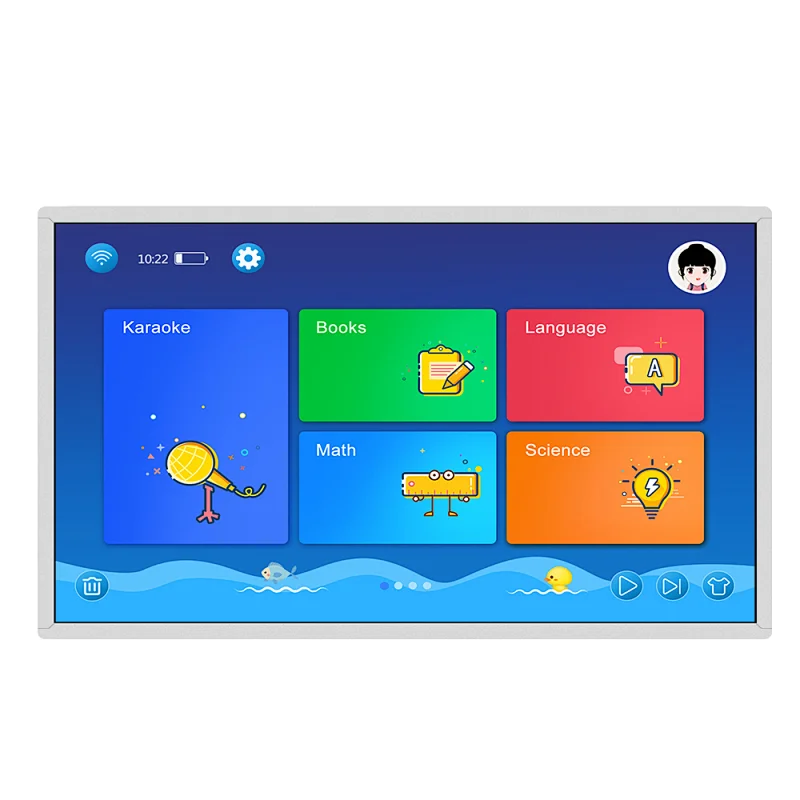 High Clear 21.5 Inch Lcd Monitor Usb Media Player For Advertising Portable Digital Signage