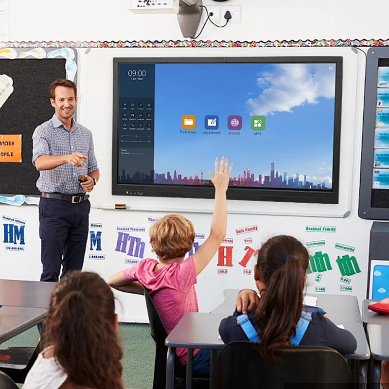 82 Inch  new style camera added internet meeting Optical Lcd Smart Interactive Whiteboard