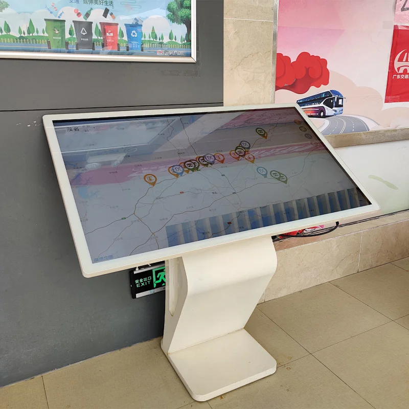 Indoor Floor Standing library 55 Inch Touch Screen Information Kiosk