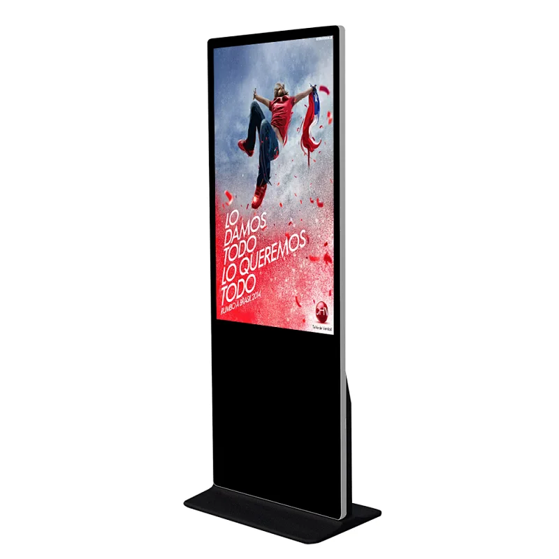 high performance indoor floor standing touch screen standing kiosk