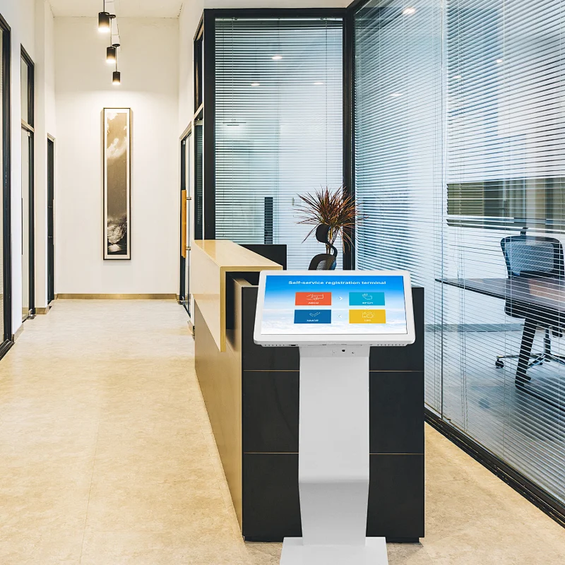 sensitive touch information printer shopping mall advertising touch screen kiosk