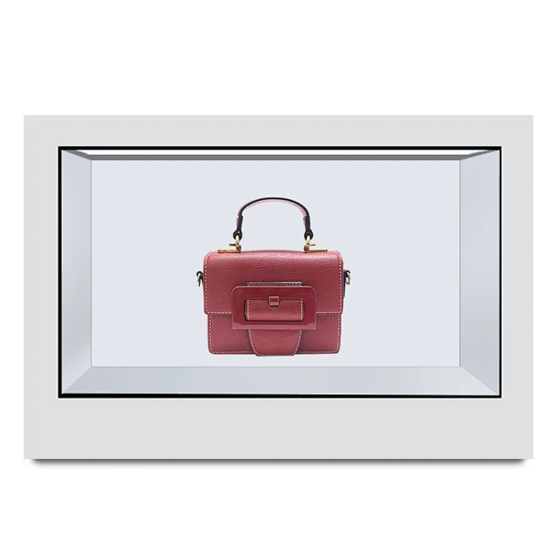 Hotselling display 3d query Transparent LCD screen display cabinet