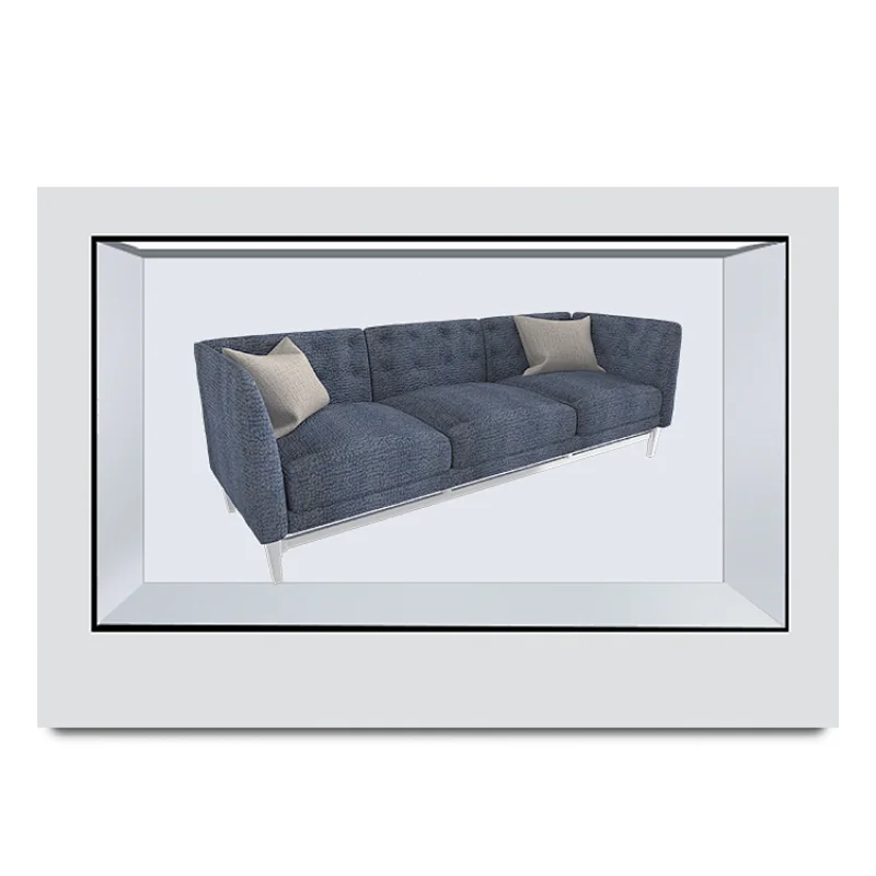 Hotselling display 3d query Transparent LCD screen display cabinet