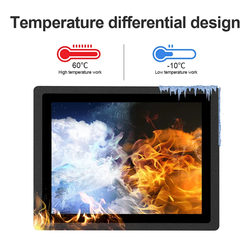10.4 Inch resistance touch screen Industrial Computer Table Panel Mini PC