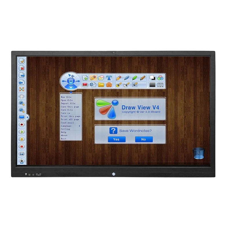 82 Inch new style camera added internet meeting Optical Lcd Smart Interactive Whiteboard