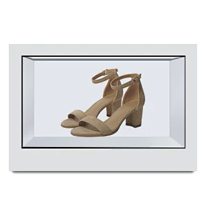 32 inch 3D touch art exhibition museum Transparent LCD screen display cabinet