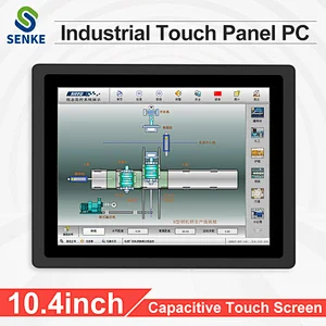10.4 Inch resistance touch screen Industrial Computer Table Panel Mini PC