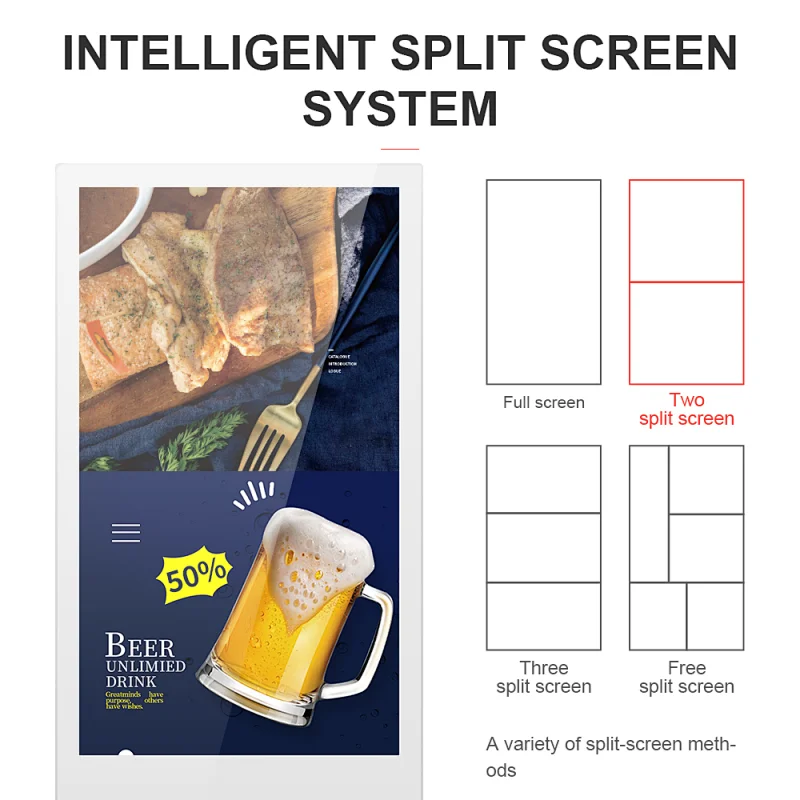 43 Inch High Resolution Light Portableled Advertising Digital Board Signage Display