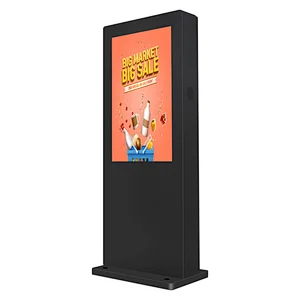 32 inch outdoor free stand advertising led display screen digital signage kiosk