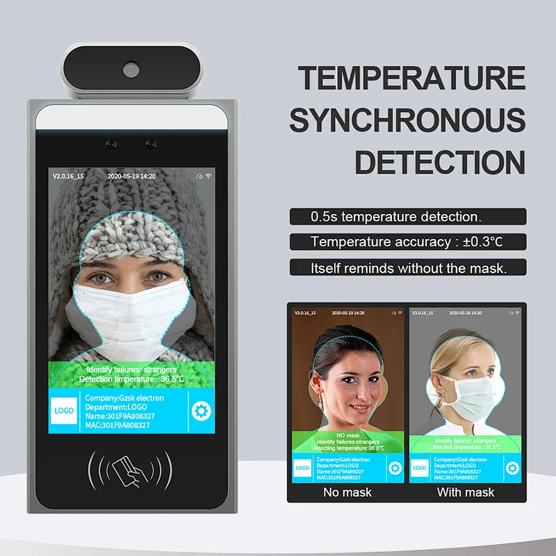 OEM ODM customized binocular security camera face recognition turnstyle access control facial recognition