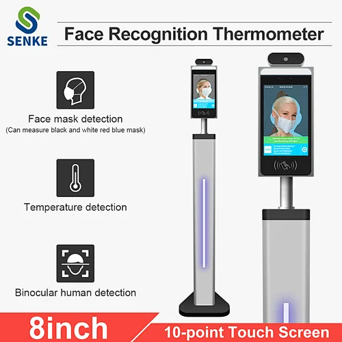 Hot selling outdoor mask alert network security body temperature camera thermal facial recognition temperature
