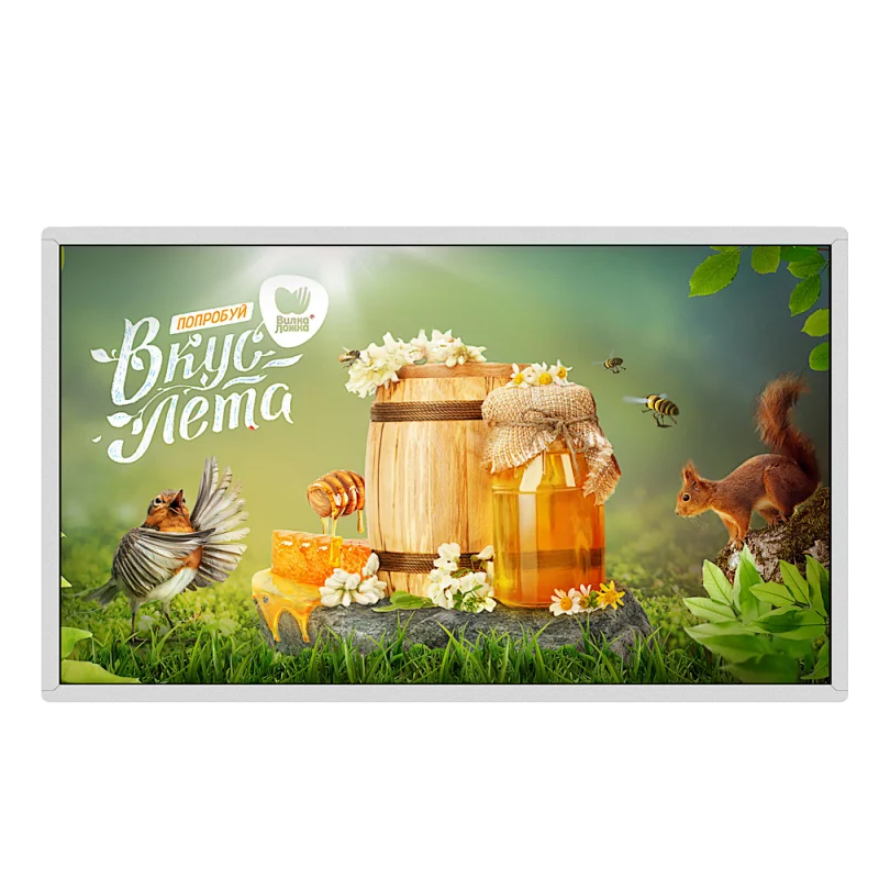 Indoor wall mounted android lcd touch screen digital signage advertising display