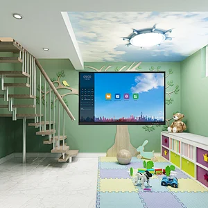 Hot selling 75 Inch Capacitive All In One PC Monitor Interactive Smart tv Electronic Whiteboard