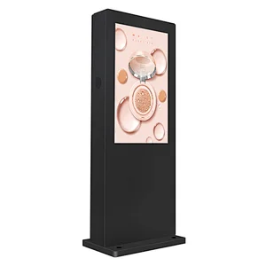 55 inch vertical outdoor lcd panel nano touch stand advertising display