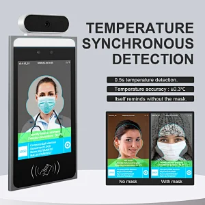 High performance Android Integrated wall hanging  access control face recognition door lock ai thermal camera