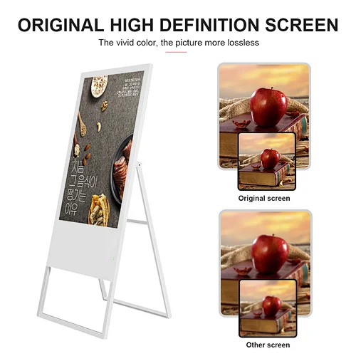 New Desgin 50 Floor Standing Digital no touch screen Advertising Portable Display Monitor