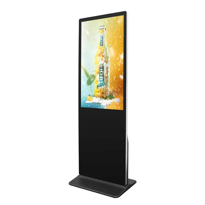 Capacity touch screen free stand lcd digital signage player advertising led display screen