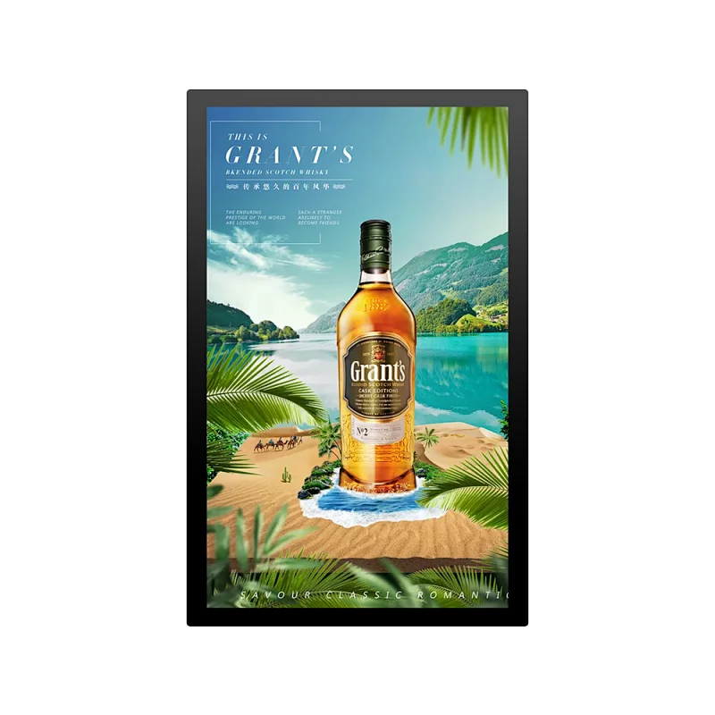 Outdoor wall mounted advertising digital display led screens no touch digital signage