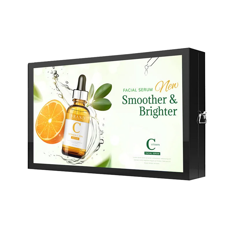 Wall mounted outdoor advertising digital display led screens no touch floor stand digital signage totem