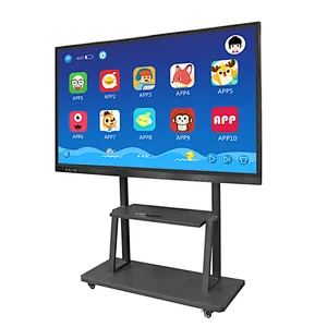 Guangzhou 55 inch all in one pc computer IR touch screen interactive whiteboard