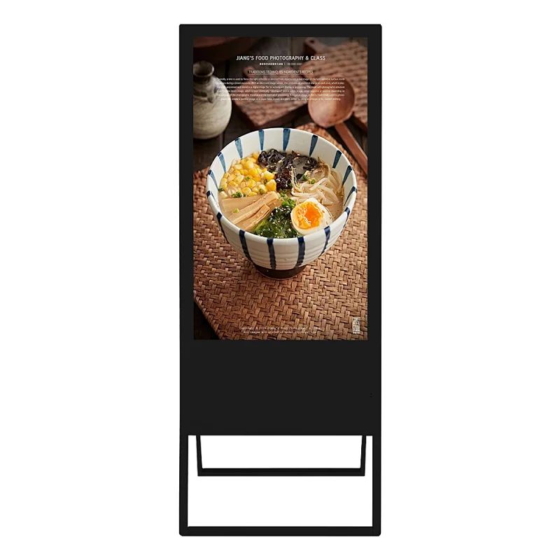 Indoor outdoor Floor Standing Digital no touch screen Advertising Portable Display