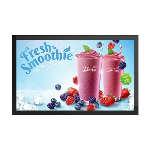 Outdoor big size 75 inch wall mounted lcd screen advertising display digital signage