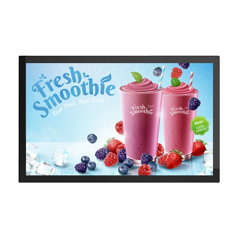 Outdoor big size 75 inch wall mounted lcd screen advertising display digital signage