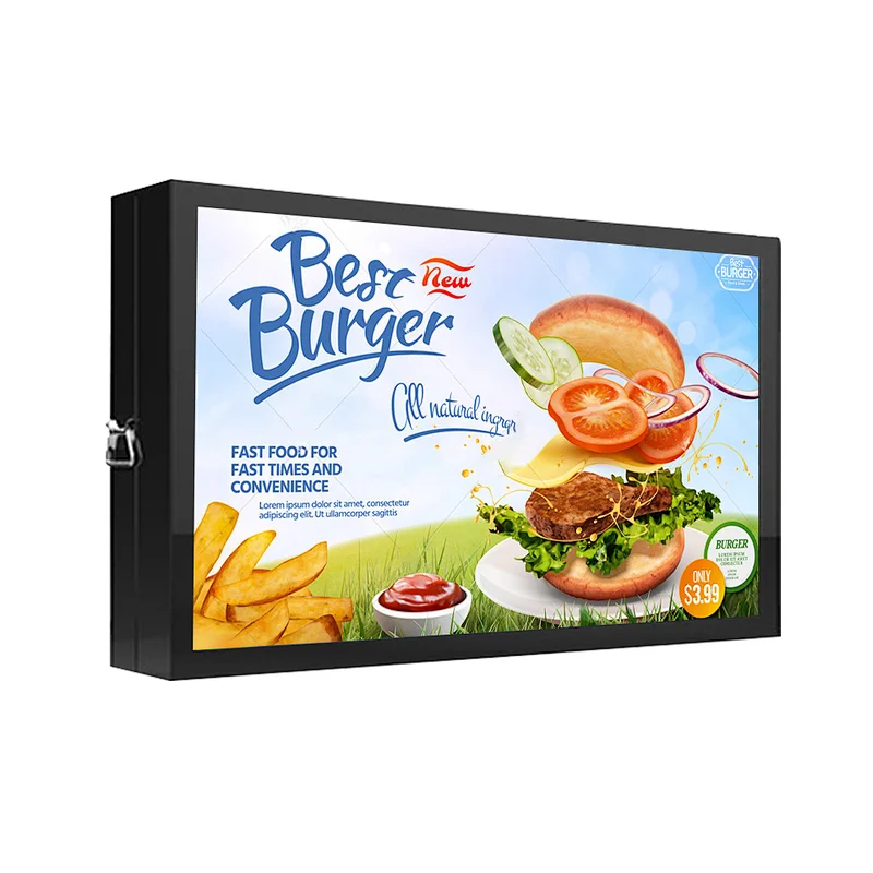 Wall mounted outdoor advertising digital display led screens no touch floor stand digital signage totem