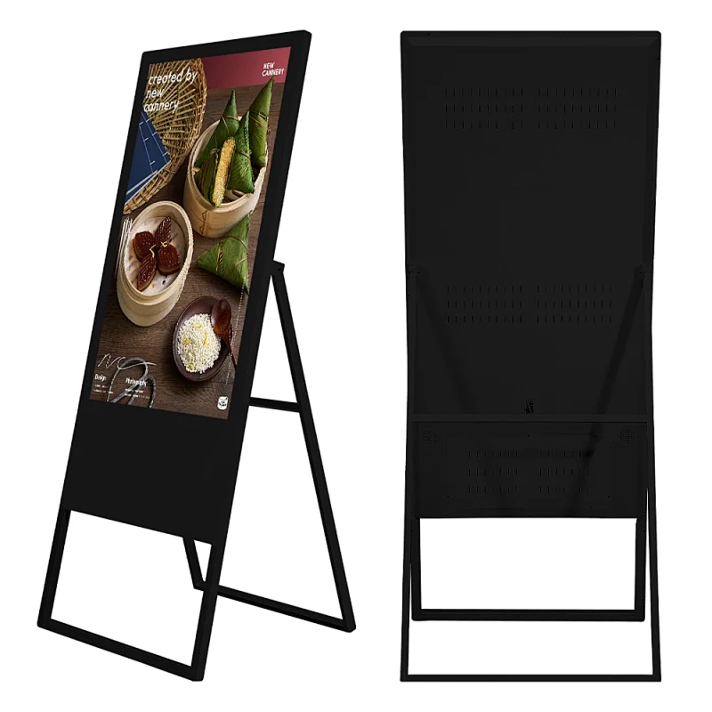 Indoor outdoor Floor Standing Digital no touch screen Advertising Portable Display