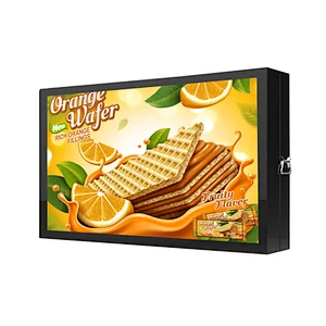 Outdoor big size 75 inch wall mounted lcd screen advertising display digital signage
