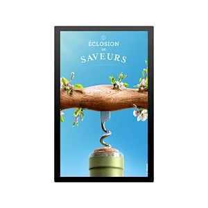 Outdoor big size 75 inch wall mounted lcd screen advertising display digital signage