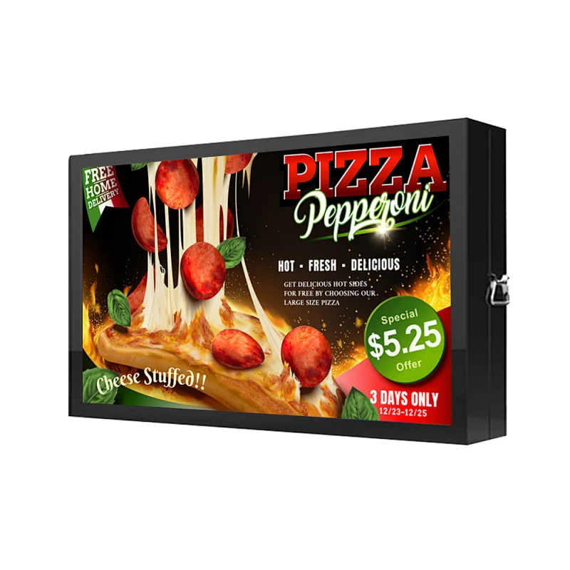 Outdoor wall mounted advertising digital display led screens no touch digital signage