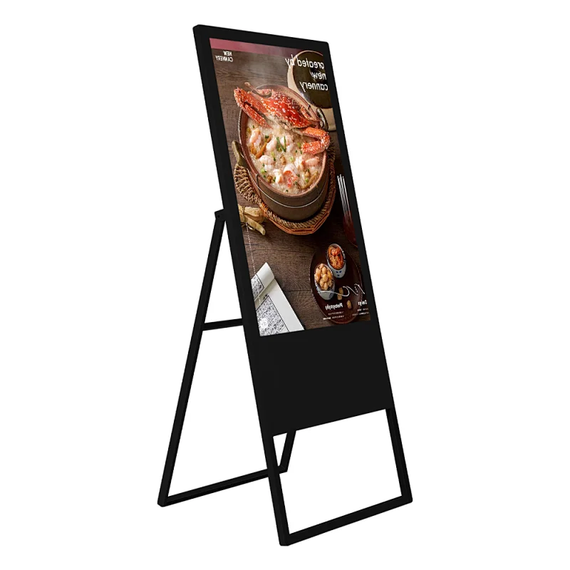 Indoor outdoor Floor Standing Digital no touch screen Advertising Portable Display