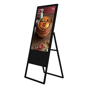 Indoor outdoor Floor Standing Digital no touch screen Advertising Portable Display