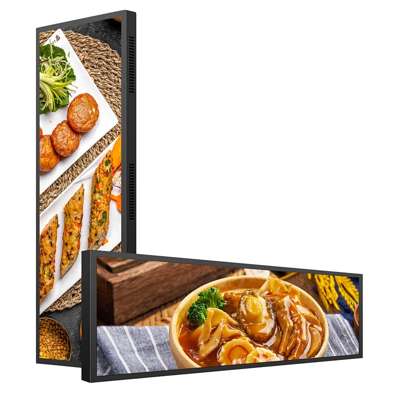 Hot Selling Cheap Stretch Bar Led Lcd 28 Inch hotel Display Monitor Advertising Screen