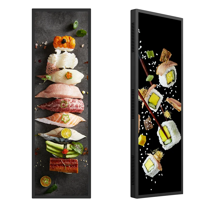 24 Inch Embedded Ultra-Wide advertising Led Panel Indoor Touch Screen Stretched Monitor
