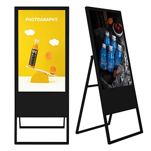 Hot selling Export 49 Inch Portable Free Standing Led Displays Street Advertising Screen Player