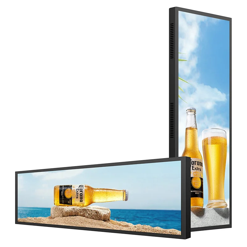 SENKE Ready To Ship Ultra Wide Bar Stretch Lcd 37 Inch Tft Monitor Display Digital Signage