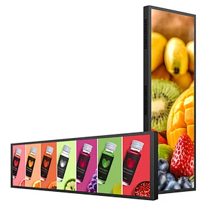 Hot Selling Cheap Stretch Bar Led Lcd 28 Inch hotel Display Monitor Advertising Screen